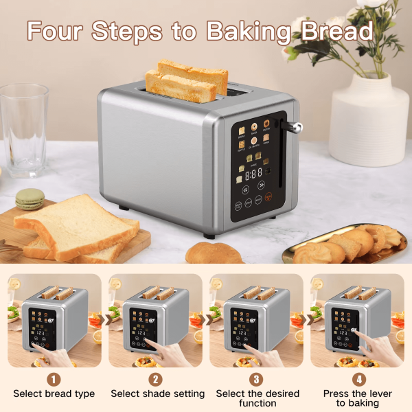 2 Slicer Bread Toaster - Image 3
