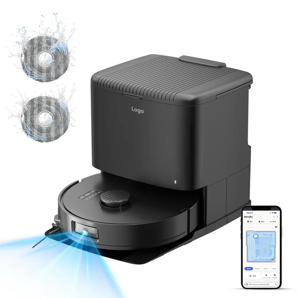All-in-one robot vacuum with self-cleaning station laser navigation and smart app control All-in-one robot vacuum with self-cleaning station laser navigation and smart app control