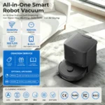 All-in-one robot vacuum with 35000Pa suction, LDS navigation and 6-in-1 self-emptying station