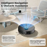 Smart robot vacuum with LDS laser navigation, obstacle detection and precision edge cleaning