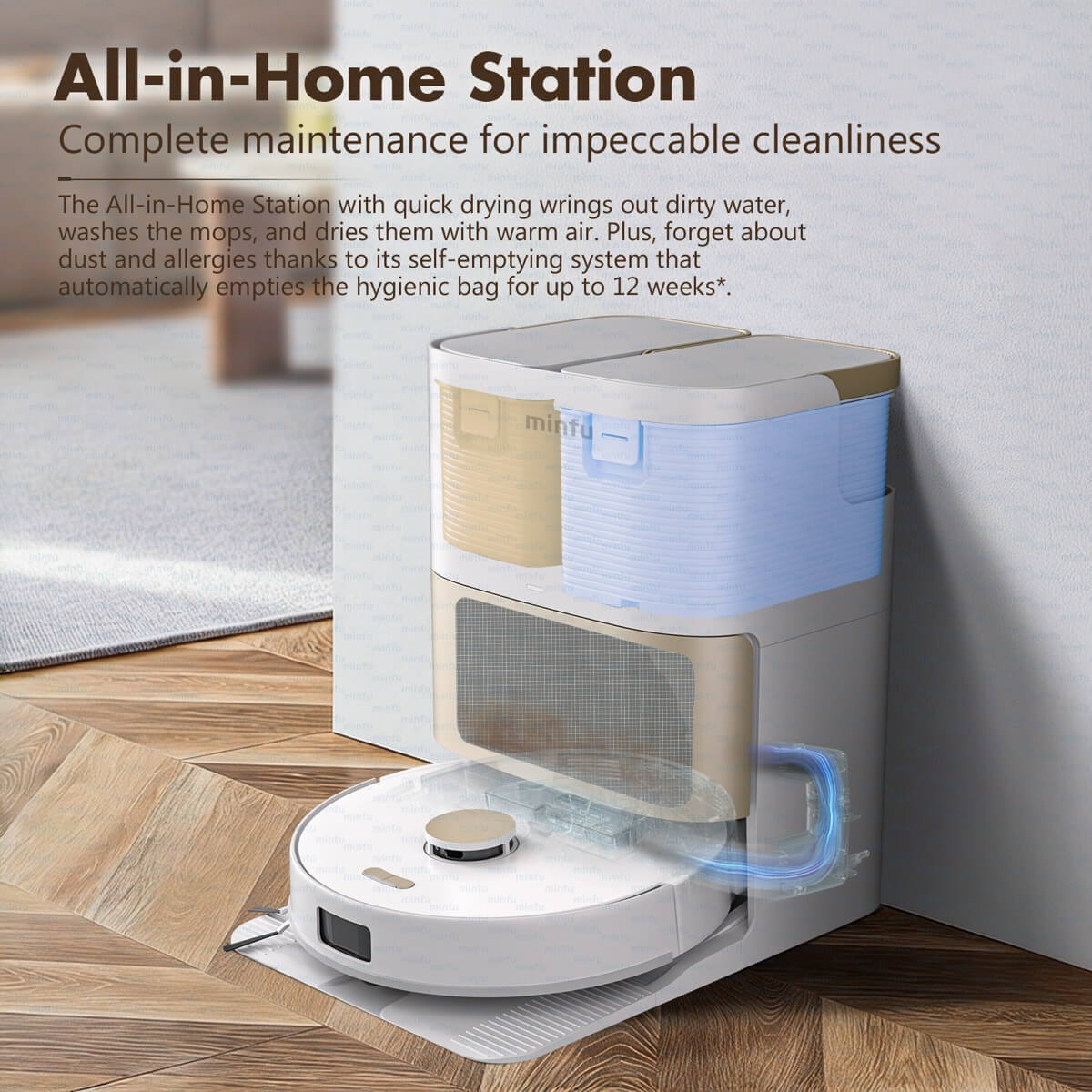 Minfu newly launched LDS robot vacuums and cordless stick vacuums available for global wholesale and distribution.