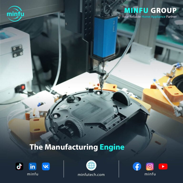 smart-cleaning-appliance-manufacturing-engine-cover Minfu Tech manufacturing engine cover - Smart cleaning appliance OEM/ODM factory