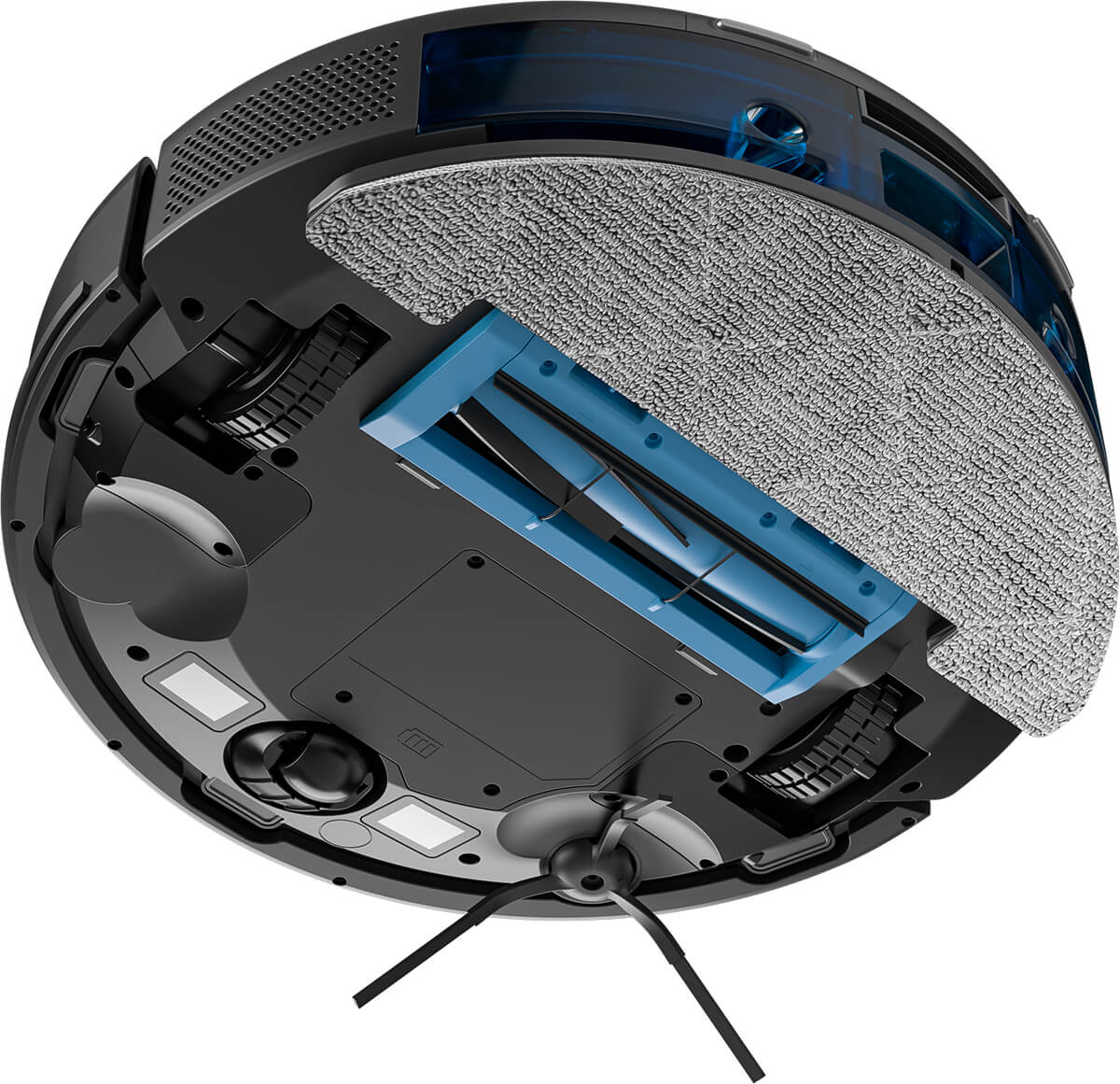 Custom engineered V-shape anti-tangle silicone roller brush for deep carpet extraction