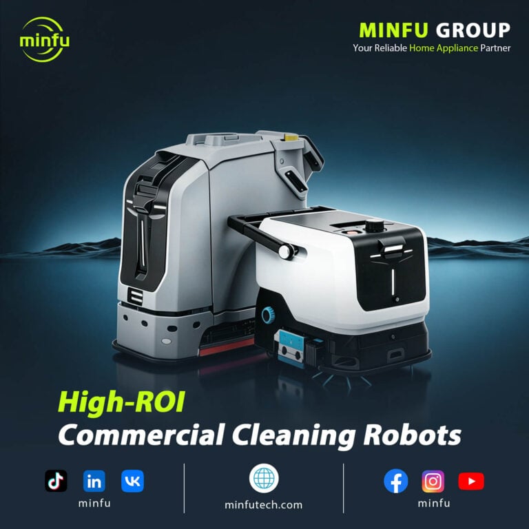 minfu-commercial-cleaning-robot-selection-guide Commercial cleaning robot factories guide featuring Minfu LT10 and LT70 Pro autonomous fleet for B2B distributors.