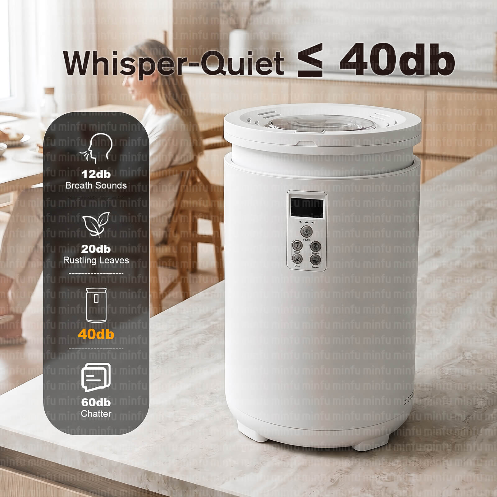 ≤40dB Whisper-Quiet ≤40dB Whisper-Quiet