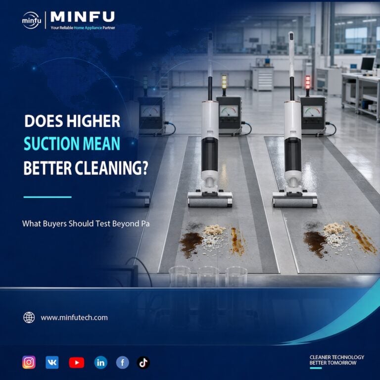 does-higher-suction-mean-better-wet-dry-vacuum-cleaning Floor washer samples undergoing controlled cleaning tests to evaluate whether higher suction delivers better real-world cleaning results