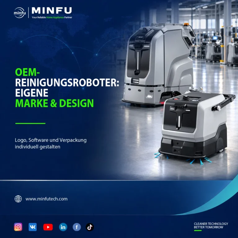 oem-commercial-cleaning-robot-private-label-customization OEM-Reinigungsroboter LT10 und LT70 Pro von Minfu – individuelle Anpassung von Marke, Design, Software und Verpackung